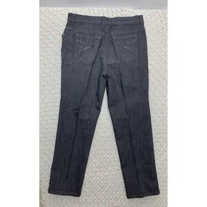 Gloria Vanderbilt Amanda Jeans Women 16 Petite‎ Average Straight Leg Gray Denim